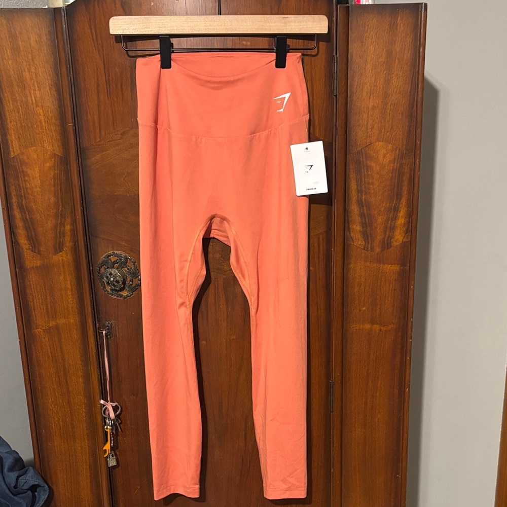 Gymshark Orange Leggings size M NWT